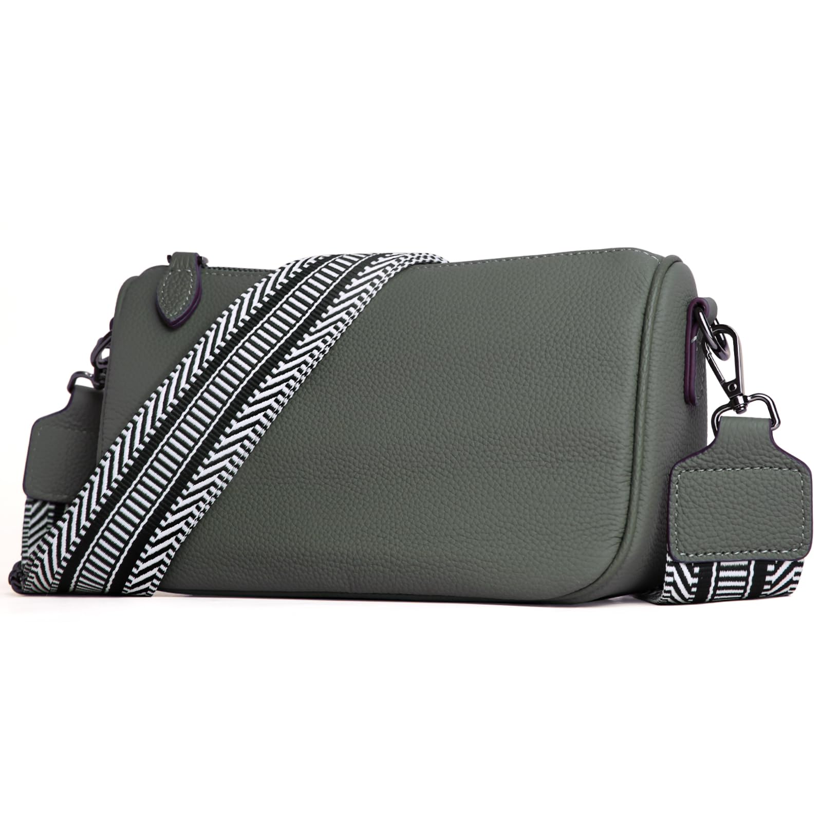 Leather Purse Crossbody Bag for Women: Genuine Leather Boho Purses for Women Trendy - Small Shoulder Cross Body Bag (03 Togo Dark Grey)