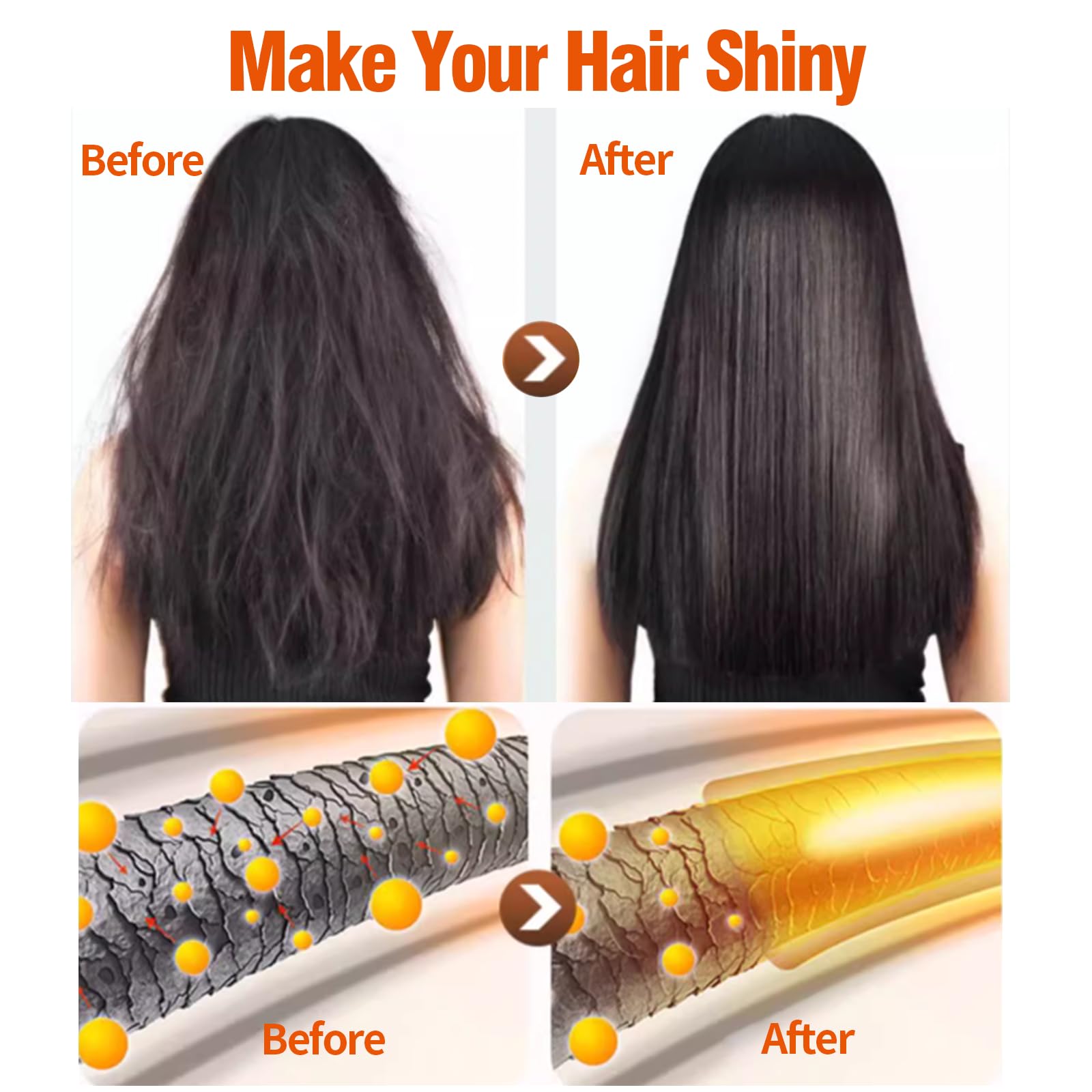 2 Pack Collagen Hair Mask & Keratin Hair Mask,Keratin Hair Treatment,Repair Treatment Deep Conditioning Hair Treatment Mask for Damaged Hair,Hydrating Conditioner with Argan Oil for Dry Hair