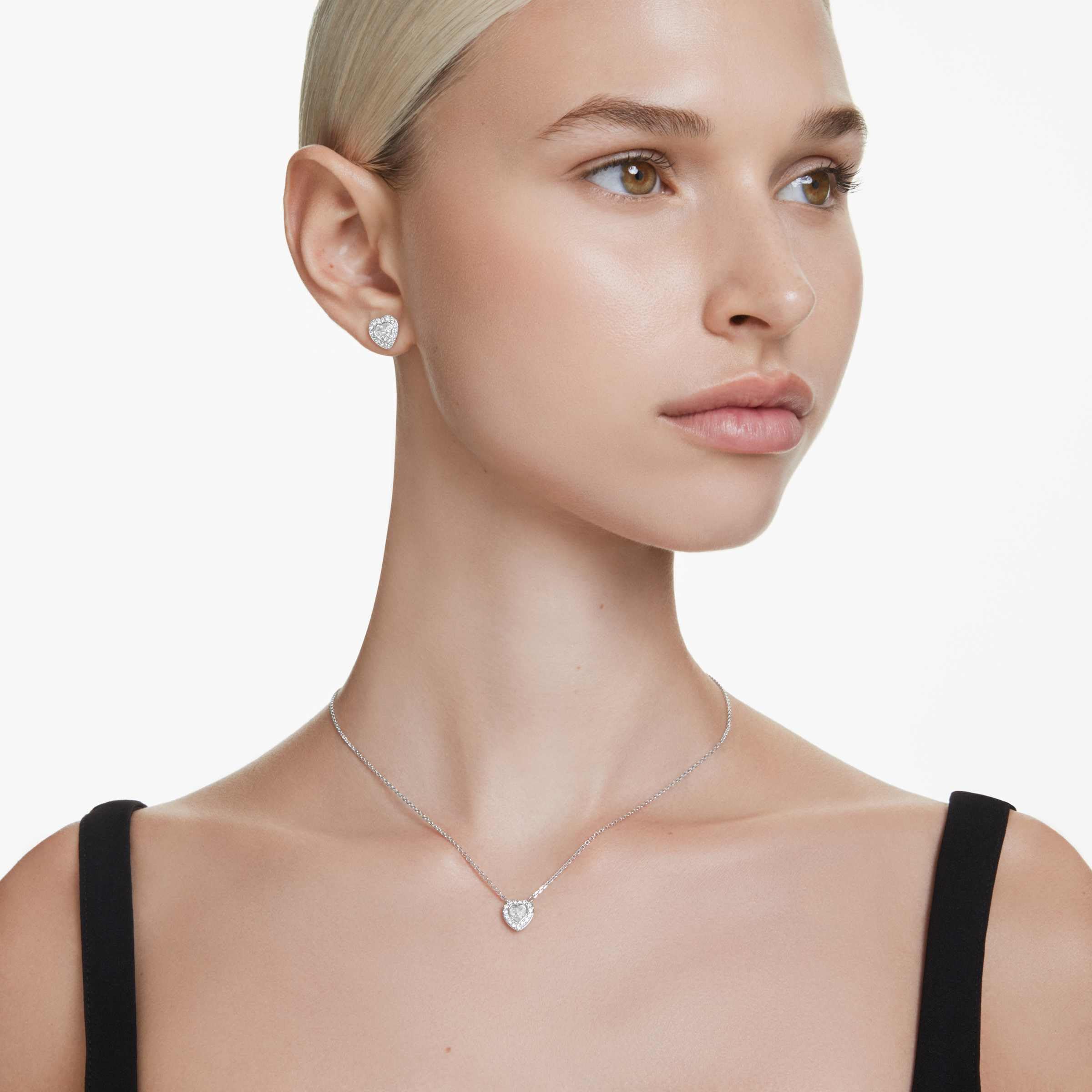 Swarovski Ariana Grande Angelic Crystal Set in Rhodium Finish - Part of the Ariana Grande x Capsule Collection