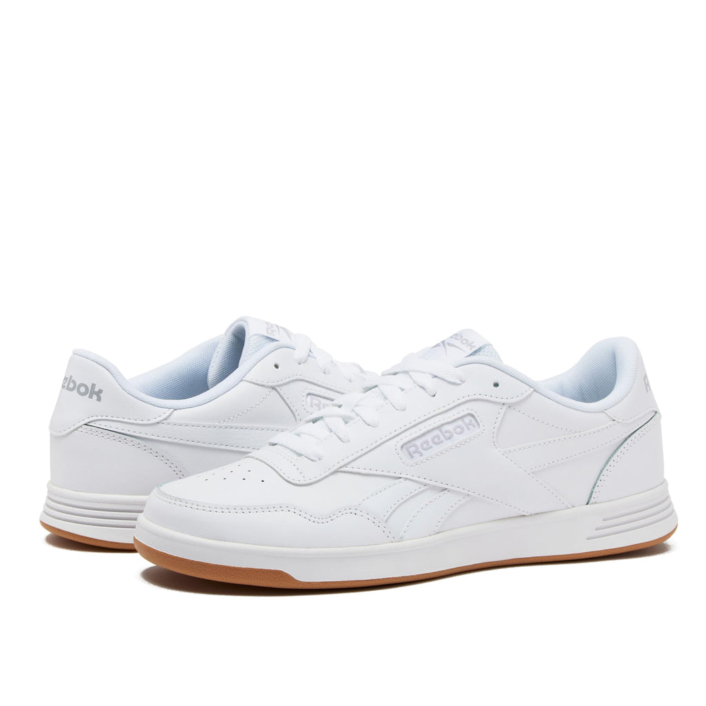 Reebok Court Advance Womens Sneakers - Casual Fashion White Sneakers for Women, Tennis Women's Shoes Size 5 to 11, FFP- Footwear White/Cold Grey 2/Reebok Gum, 6