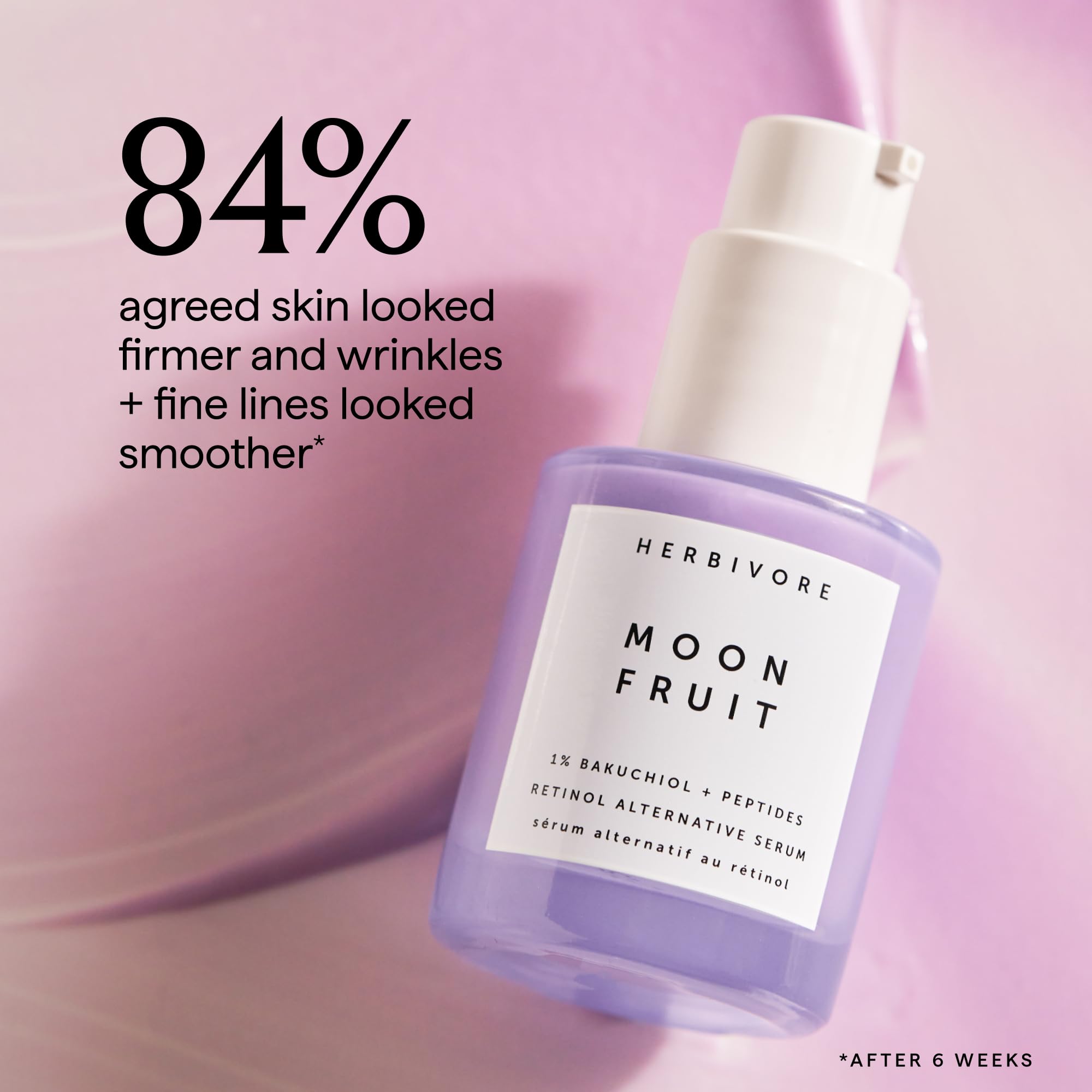 HERBIVORE Bakuchiol Retinol Alternative Moon Fruit Face Serum EXTRA STRENGTH – 1% Bakuchiol + Peptides, Smooths Skin, Reduces Fine Lines & Wrinkles, Plant-based, Vegan, Cruelty-free, 30mL / 1 oz