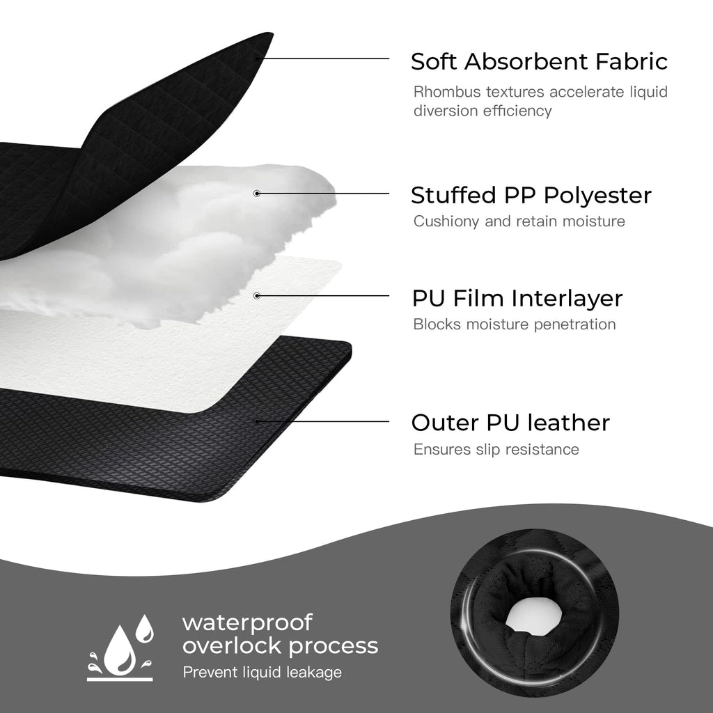 MOMSYLA 2 Pack Waterproof Piddle Pads Carseat Potty Training Car Seat Protector Waterproof Car Seat Liner Cover to Prevent Pee