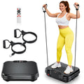 Vibration Plate Exercise Machine, 250 Speeds Home Fitness Vibrating Plate for Lymphatic Drainage, Vibration Plate 400 Lbs Capacity, Vibrating Plates for Weight Loss, Workout Equipment for Women Men