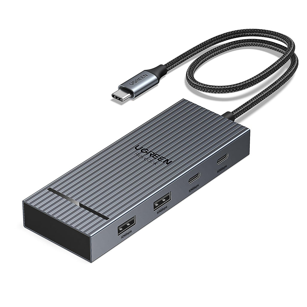UGREEN 7 in 1 Docking Station Dual Monitor, USB C Hub Dual 4K@60Hz HDMI Display, 10Gbps USB-A/C Data Ports, 100W PD, Aluminum Revodok Pro Laptop Docking Station for HP, Thinkpad, Dell and More