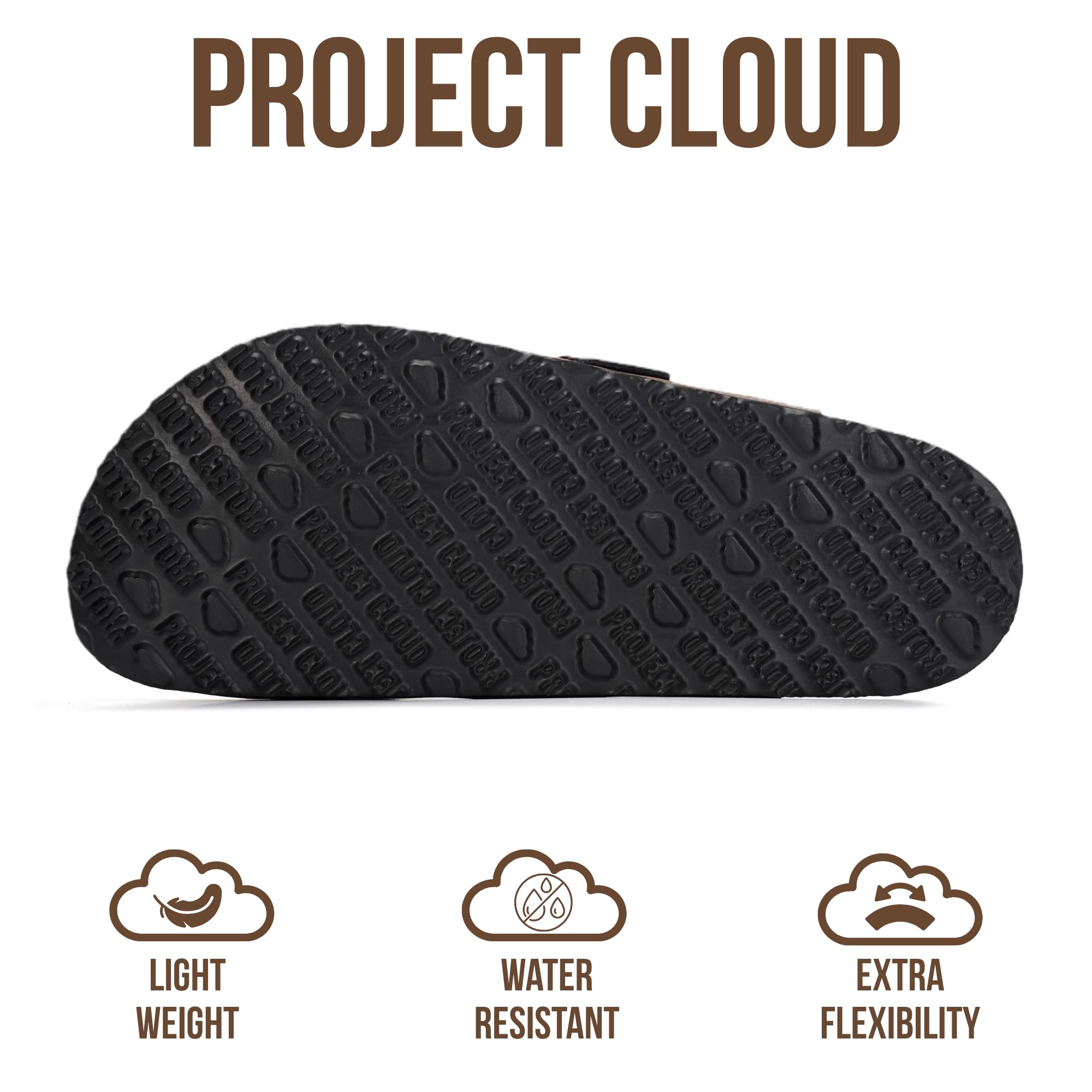 Project Cloud Genuine Leather Footbed Clogs for Women - Memory Foam Arch Support Slippers for Women - Trendy Slip-ons Women's Mules & Clogs Sandals (Benton,TANLEATHER,7M)