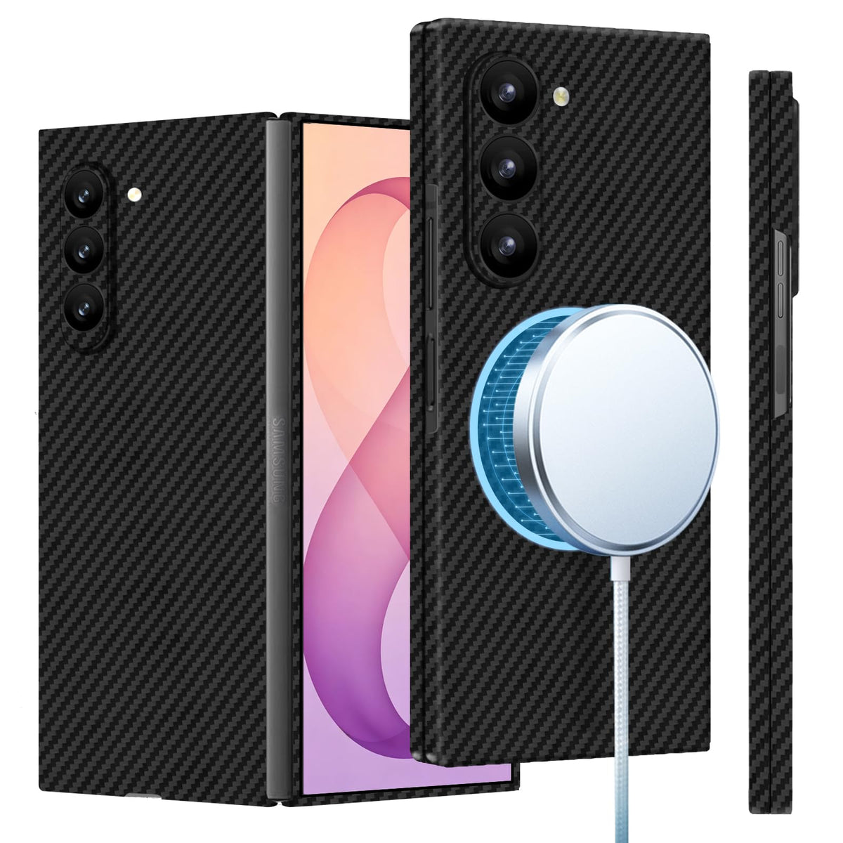 Lenpiti Slim Magnetic Aramid Fiber Case for Samsung Galaxy Z Fold 8 Ultra