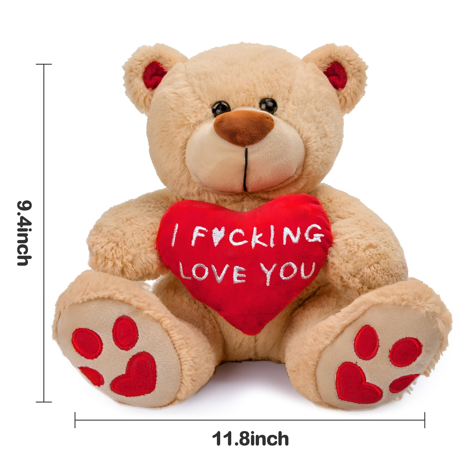 Valentines Day Gifts for Her Women Girlfriend Wife Fiancée - 10 inch Plush Stuffed Animal Teddy Bear Gift for Mom Best Friends Teenage Girls,Presents Ideas for Valentine's,Birthday,Xmas,Dating
