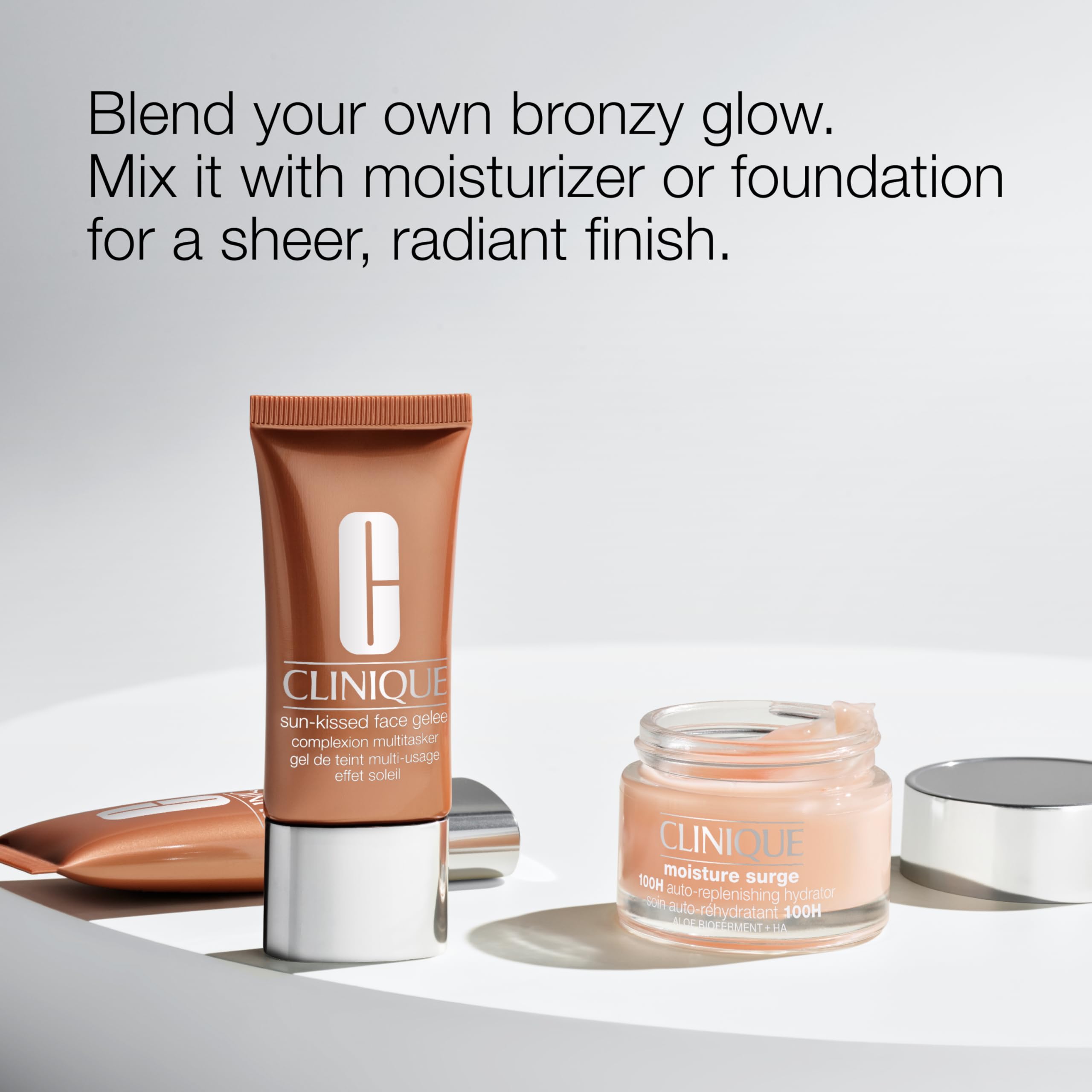 Clinique Sun-Kissed Face Gelee Complexion Multitasker Bronzing Drops | Skin Tint & Liquid Bronzer, 1 Fl Oz