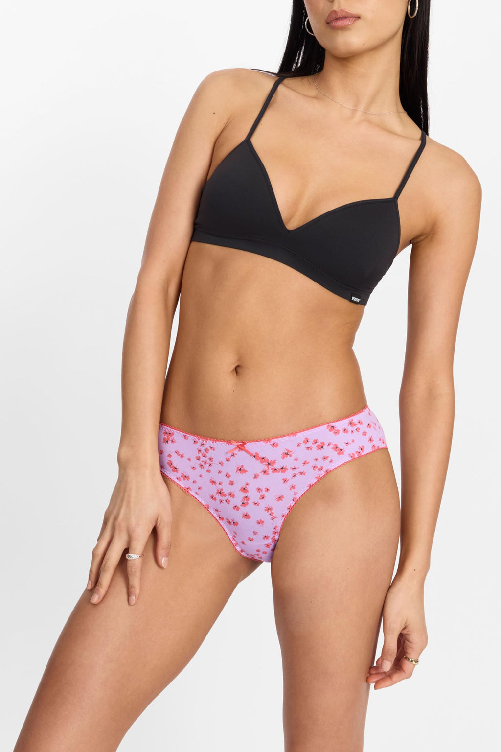 Bonds Women's Picot Trim Icons Skimpy Underwear in Stretchy Cotton Blend For Women, 3-Pack