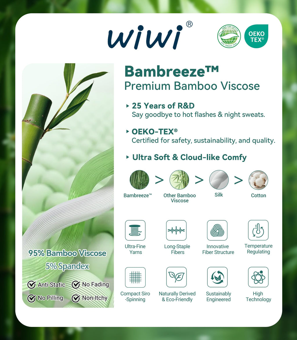 WiWi Bamboo Viscose Slip Dress for Women Super Soft Chemise Plus Size Nightgown Cooling Dresses S-4X, Prussian Blue, Large