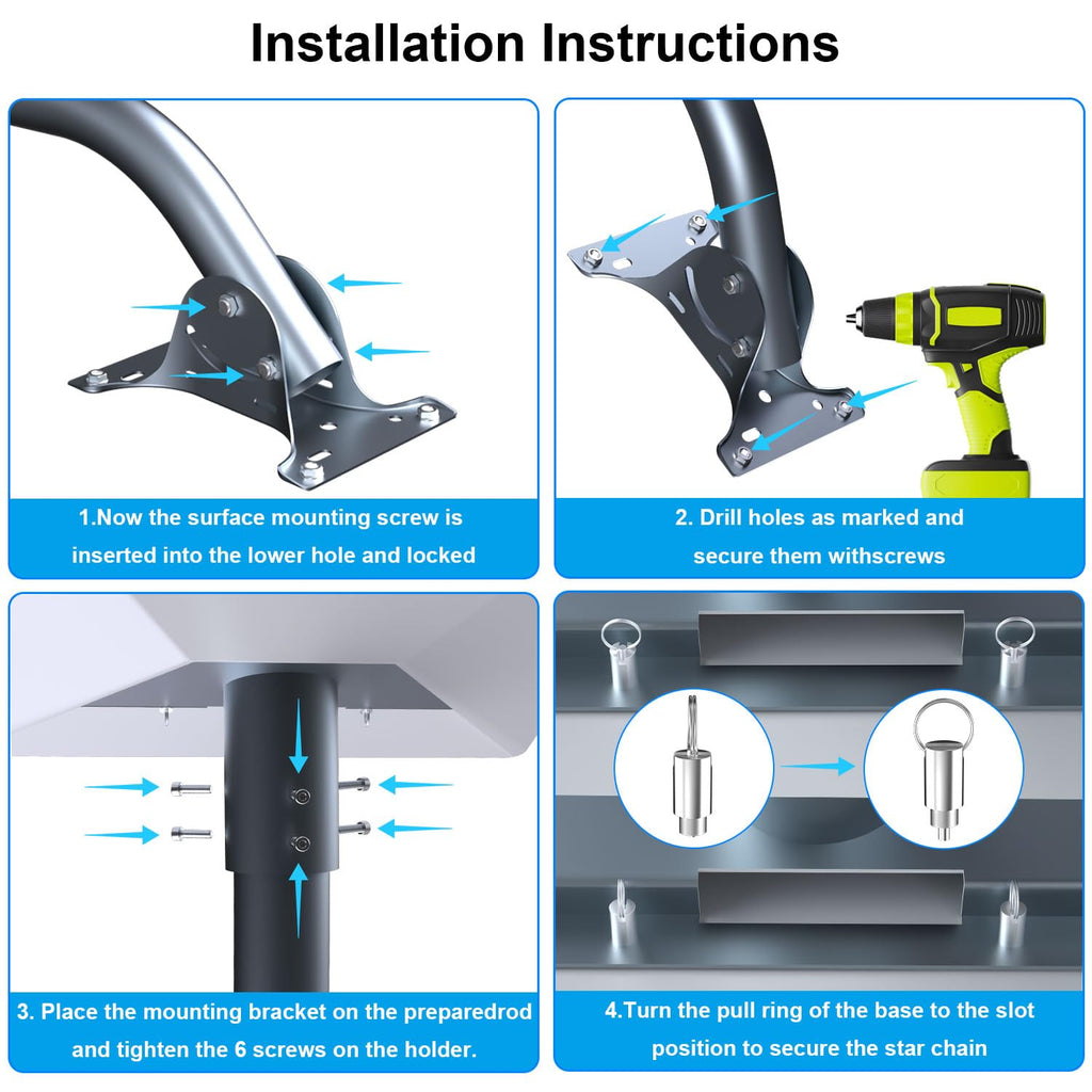 for Starlink Gen 3 Roof Mount, Metal Alloy Starlink Standard 4/4X/V3 Mounting Kit with Starlink Gen 3 Wall/Pipe Adapter, Angle Adjustable (Curved)
