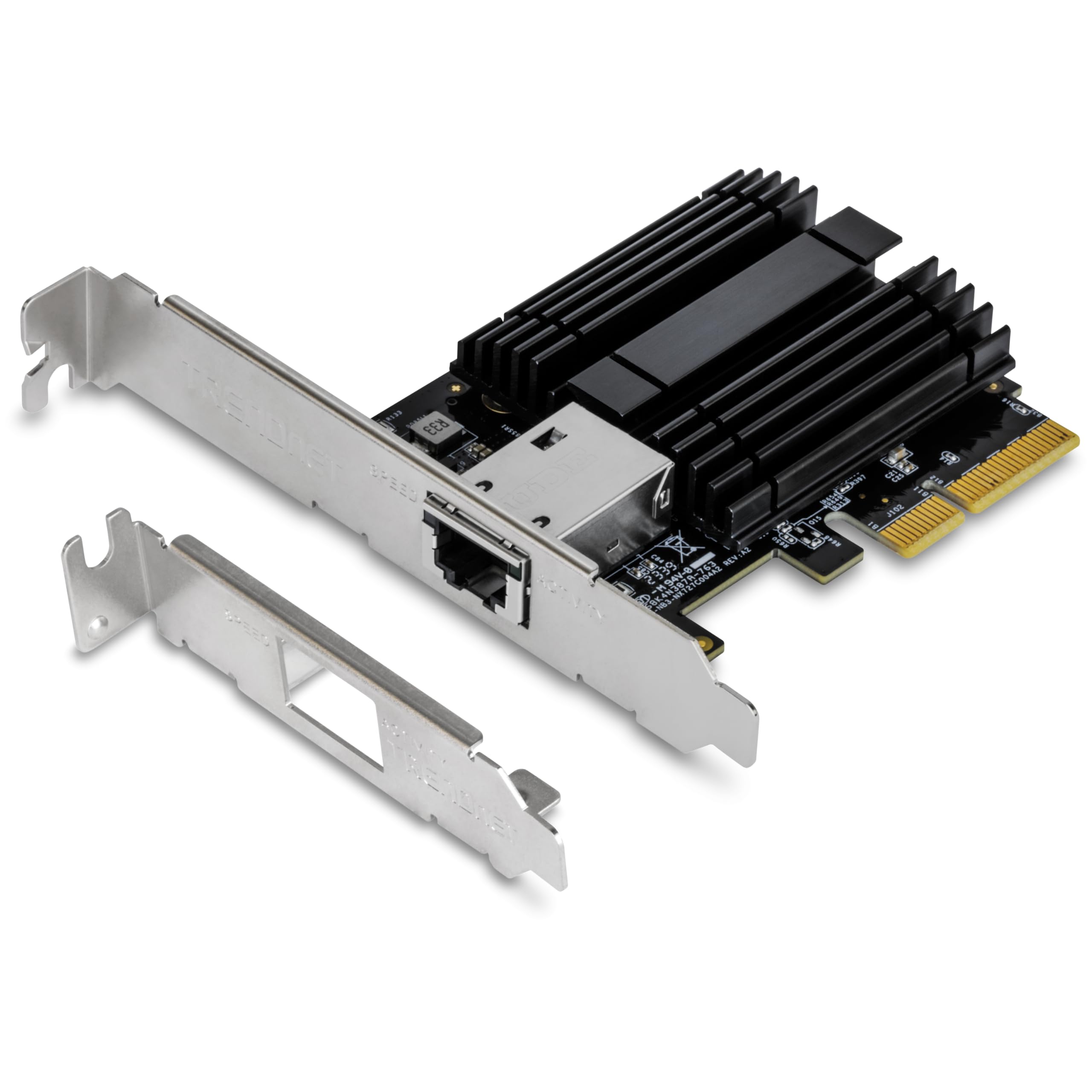 TRENDnet 10G PCIe Network Adapter, TEG-10GECTX, Convert a PCI Express Slot Into a 10 Gigabit Ethernet Port, 802.1Q VLAN Tagging, Windows and Windows Server Support