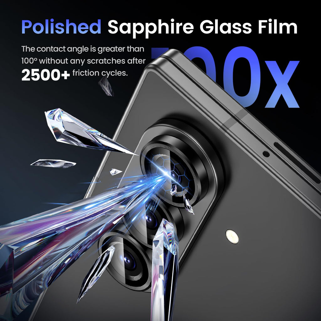 Tensea Camera Lens Protector Compatible for Samsung Galaxy Z Fold 7/8 Ultra