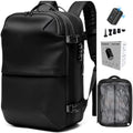 MEGABACK Vacuum Backpack Travel with Pump, 60L Expandable Airbag Travel Backpack, Travel Backpack with Vacuum System, TSA Lock, USB Charging Port, Water Resistant