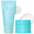 TULA Skin Care Nighttime Duo - Cleansing & Hydrating Travel Size, includes Mini Cult Classic Purifying Face Cleanser & Full-Size Beauty Sleep Overnight Repair Treatment, 2-Piece Kit