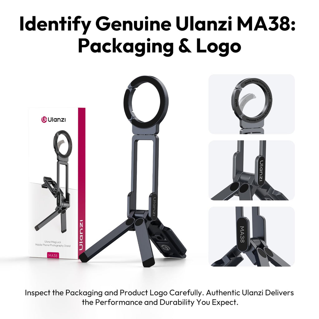 ULANZI MA38 Magnetic Phone Tripod for iPhone 18 Pro, Aluminum Phone Holder