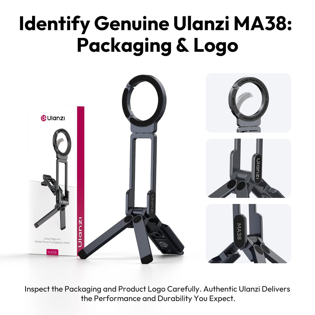 ULANZI MA38 Magnetic Phone Tripod for iPhone 18 Pro, Aluminum Phone Holder