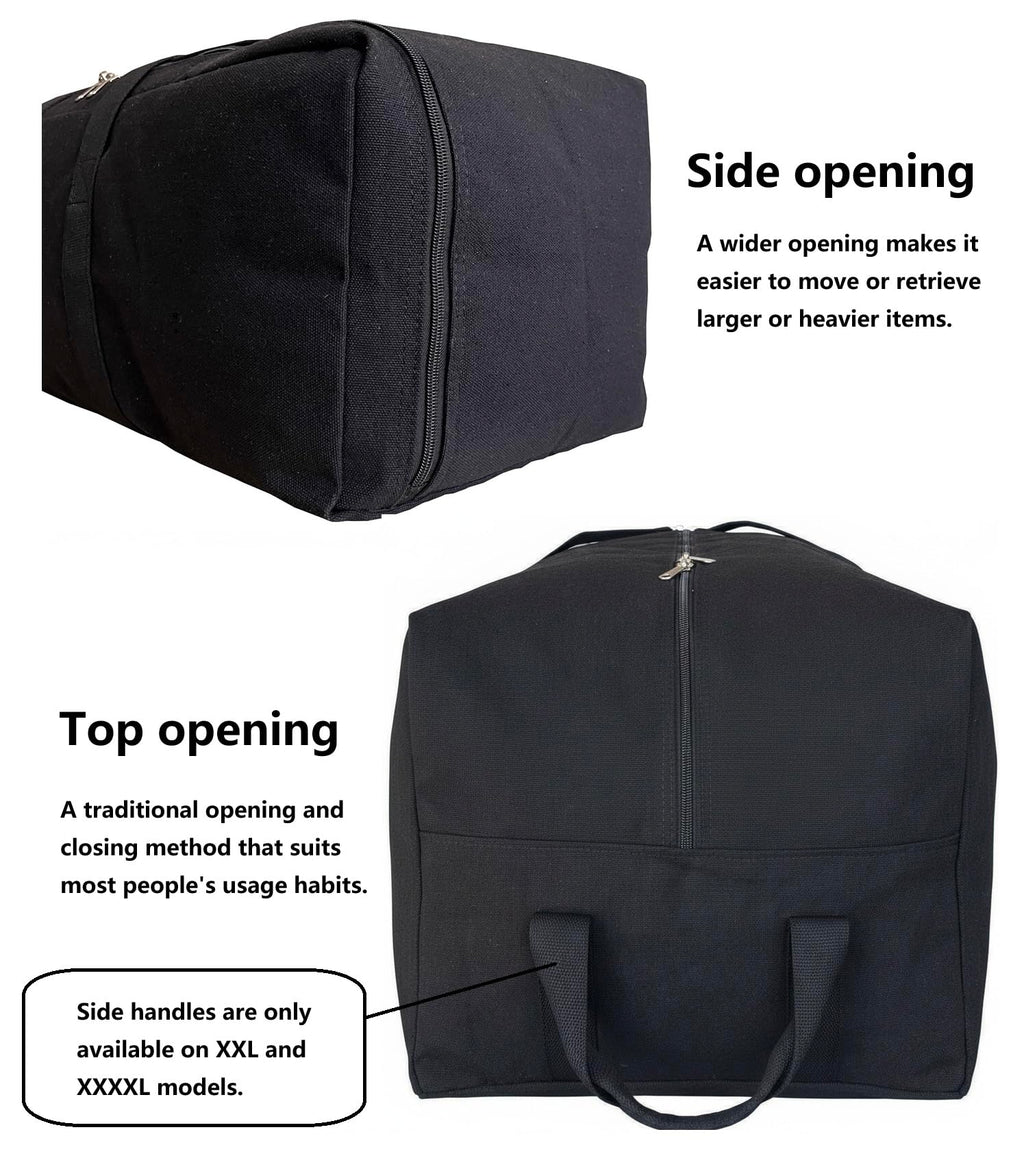 DoYiKe Extra Large Canvas Travel Duffle Bag Heavy Duty, Sports Travel Military Camping Tent Storage