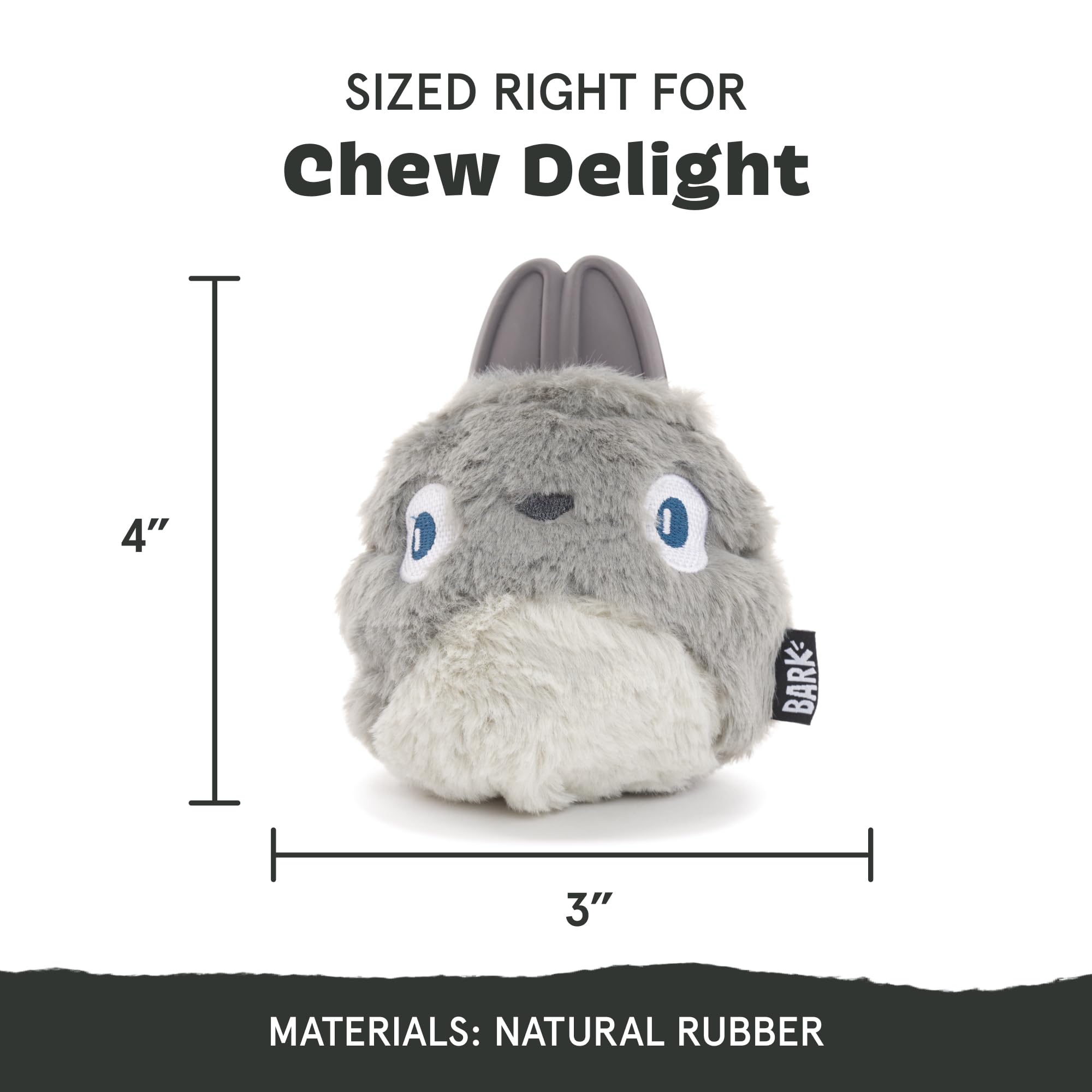Barkbox Super Chewer Tough Dog Chew Toys for Aggressive Chewers, Plush 2 Toys in 1 (Hare Raiser - Large)