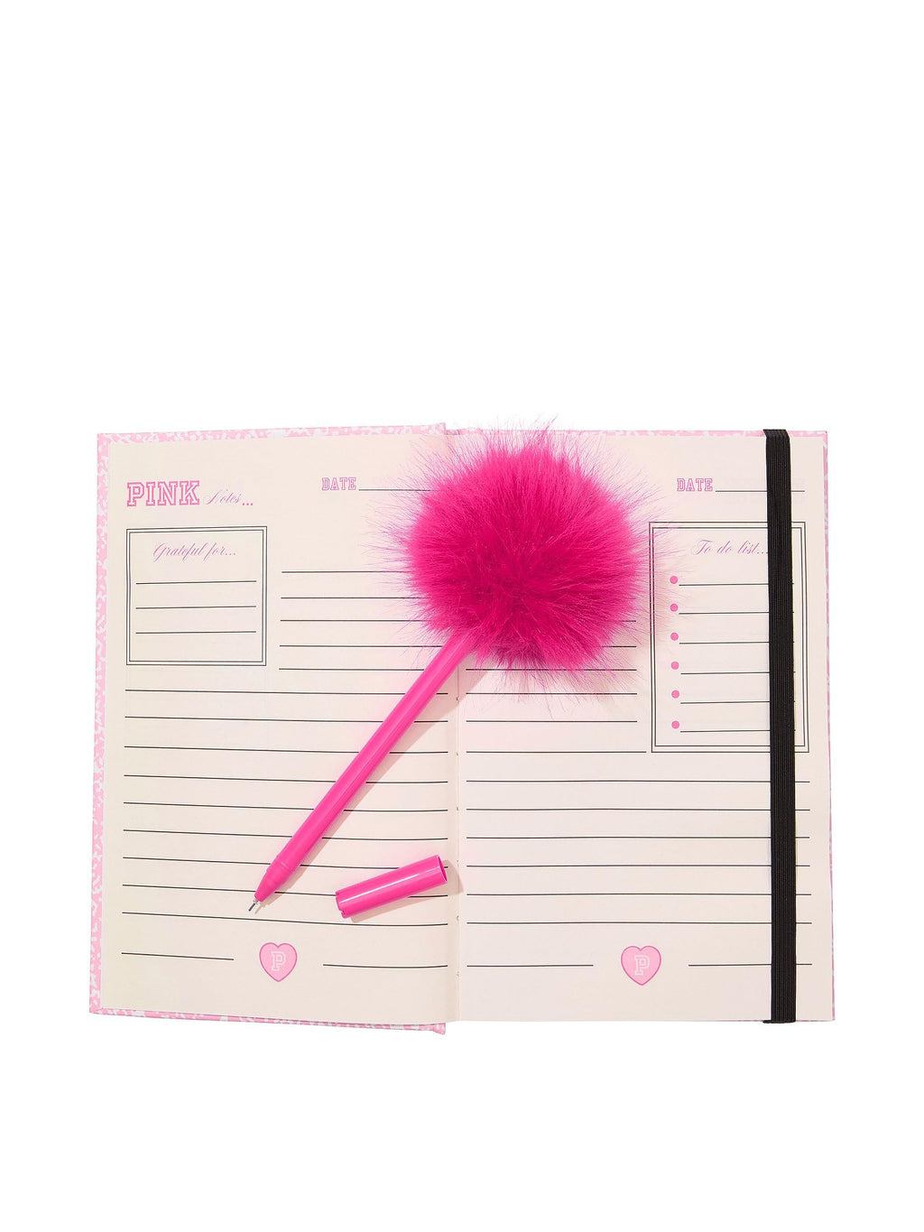 Victoria's Secret PINK | Elle Notebook & Fuzzy Pen Set
