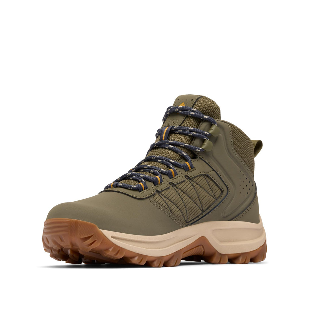 Columbia Womens Transverse Waterproof Hiking Boot, Stone Green/Raw Honey, 10.5