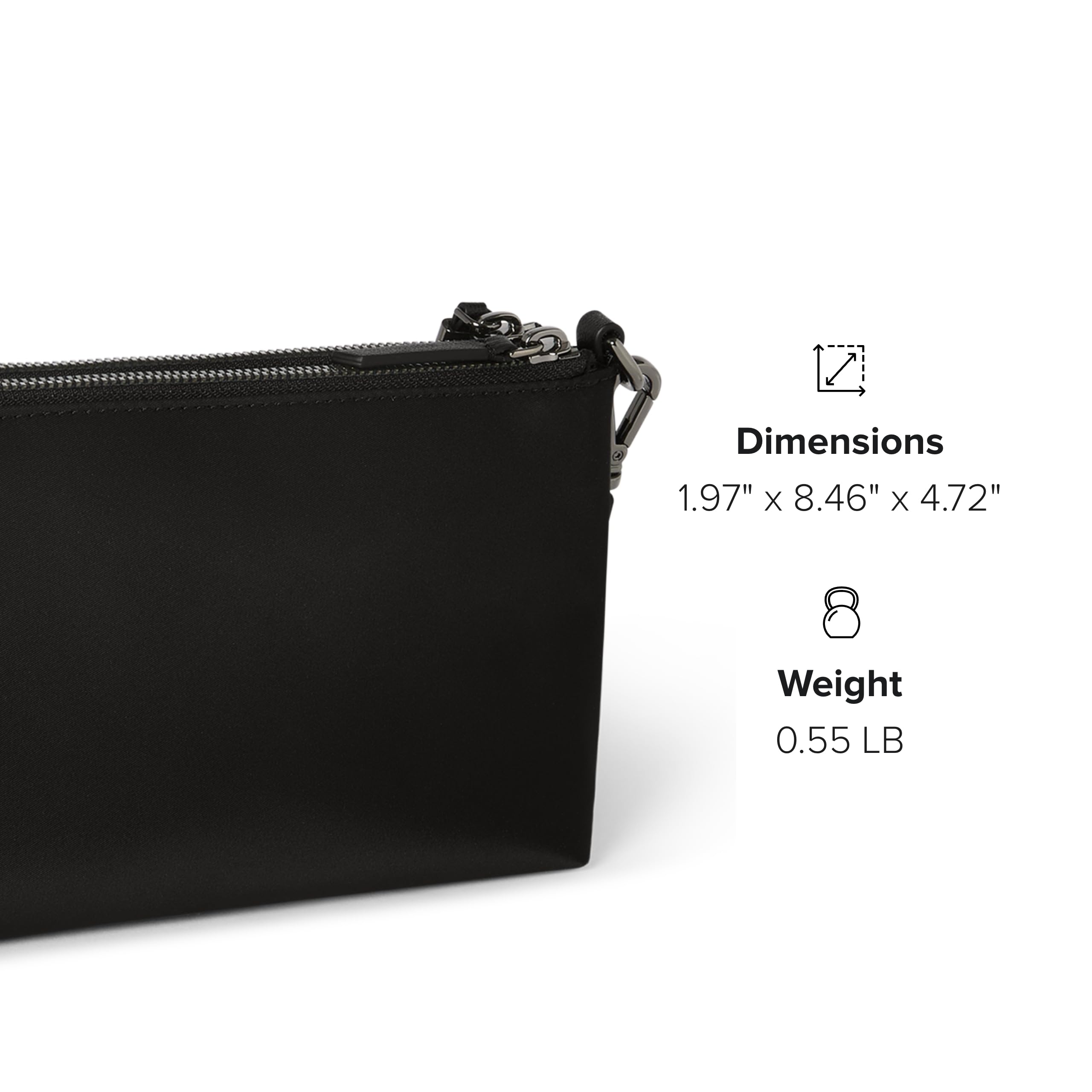 Tumi Womens Adela Crossbody Black/Gunmetal One Size