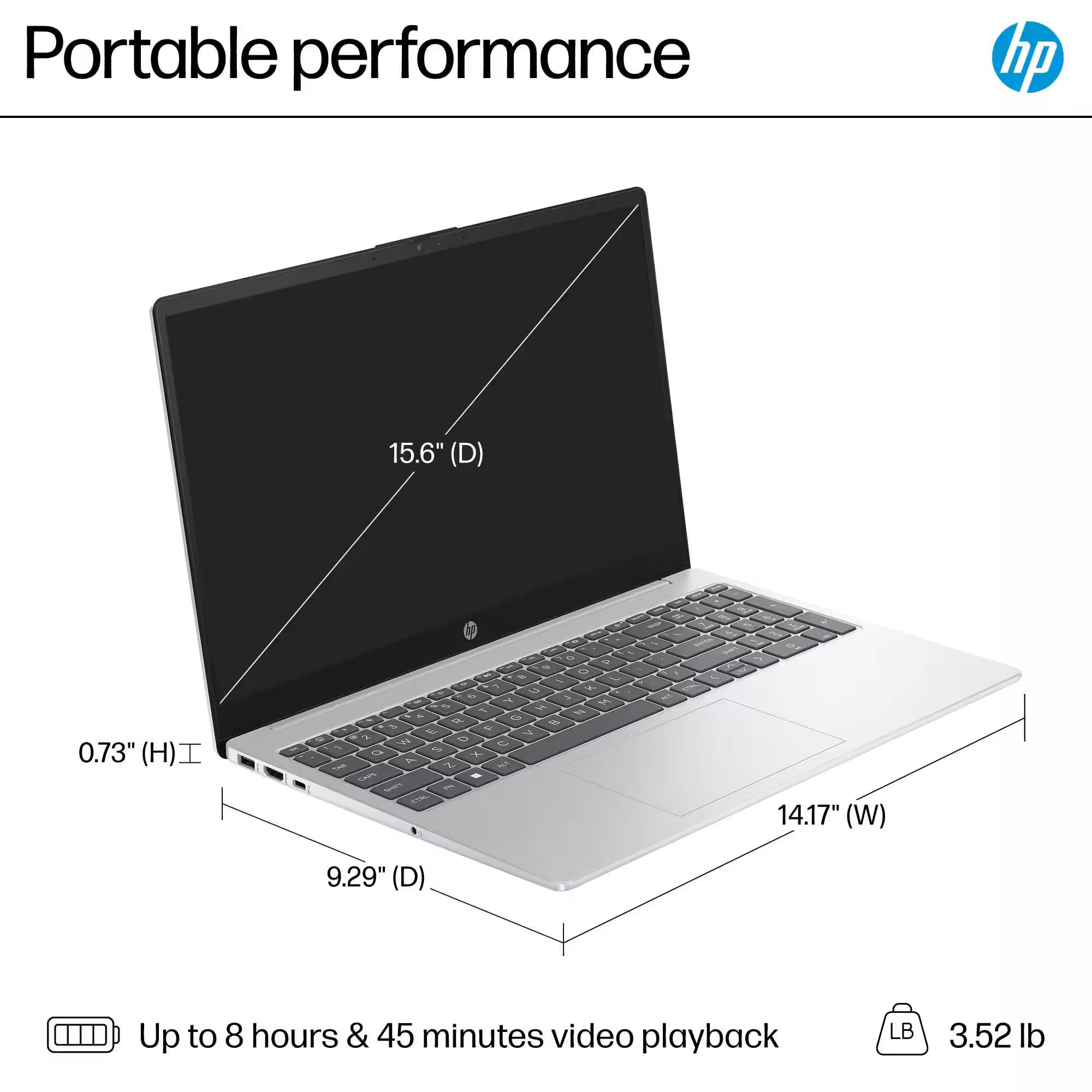 HP 2025 Business 15.6" HD Touch Laptop, 6-Core Intel i3 Processor (Upto 4.4GHz), 16GB RAM, 1TB Storage (512GB SSD+500GB Ext), Long Battery, MarxsolAccessory, Lifetime Microsoft Office, Win 11 Pro