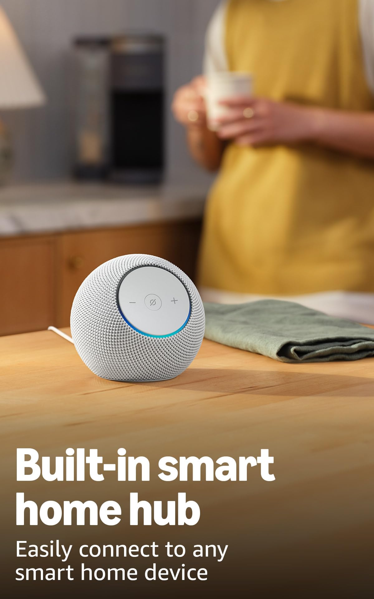 Echo Dot Max (newest model) stereo pair, Glacier White