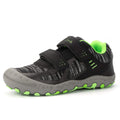 Mishansha Boy's Girl's Hiking Shoes Low Top Sneakers Outdoor Trekking Walking Climbing Running Shoes Black 9.5 Toddler