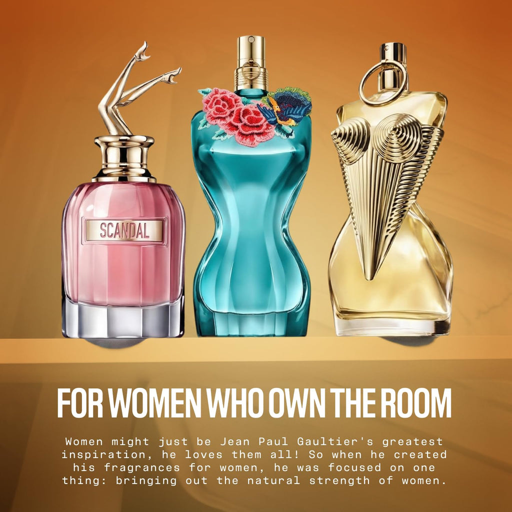 Jean Paul Gaultier Gaultier Divine Le Parfum Intense for Women - Long Lasting Floral Amber Women's Eau de Parfum with Lily, Frangipani, Sea Salt & Benzoin - Refillable Designer Fragrance Spray, 3.4 oz