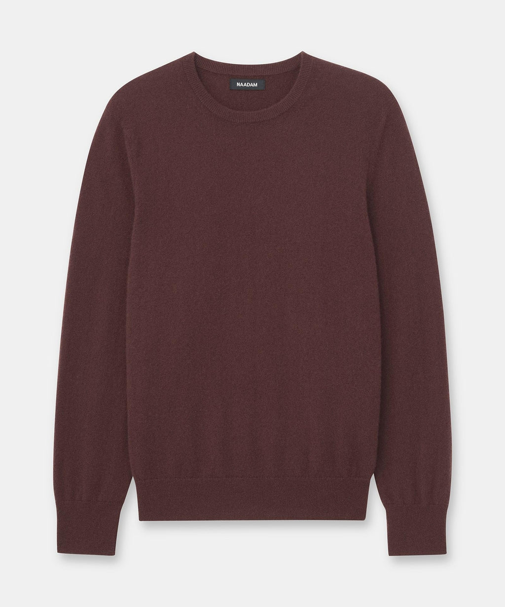 The Original Cashmere Crewneck Sweater Men's (US, Alpha, X-Large, Regular, Regular, Chocolate Brown)