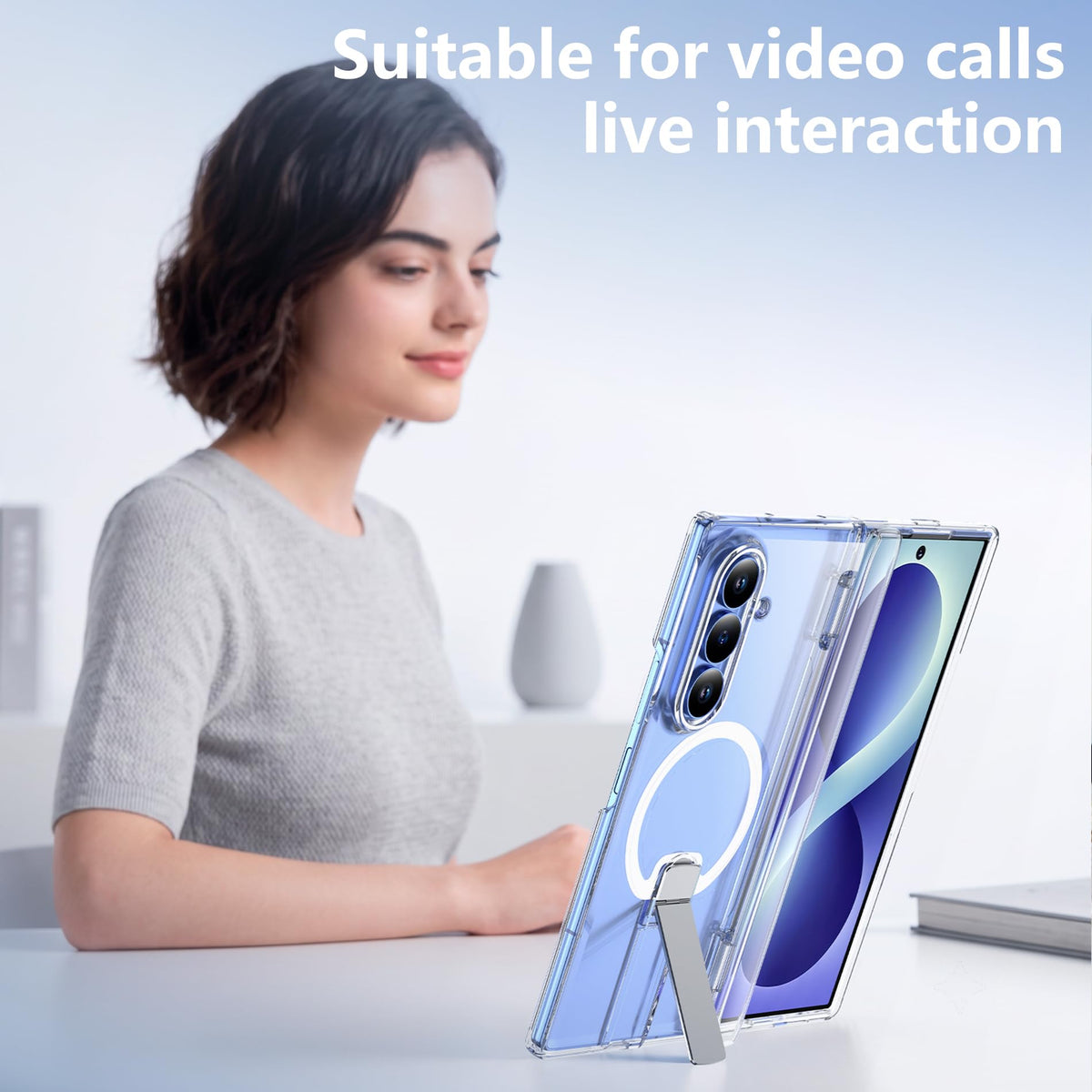 For Samsung Galaxy Z Fold 8 Ultra Case with Kickstand & Screen Protector