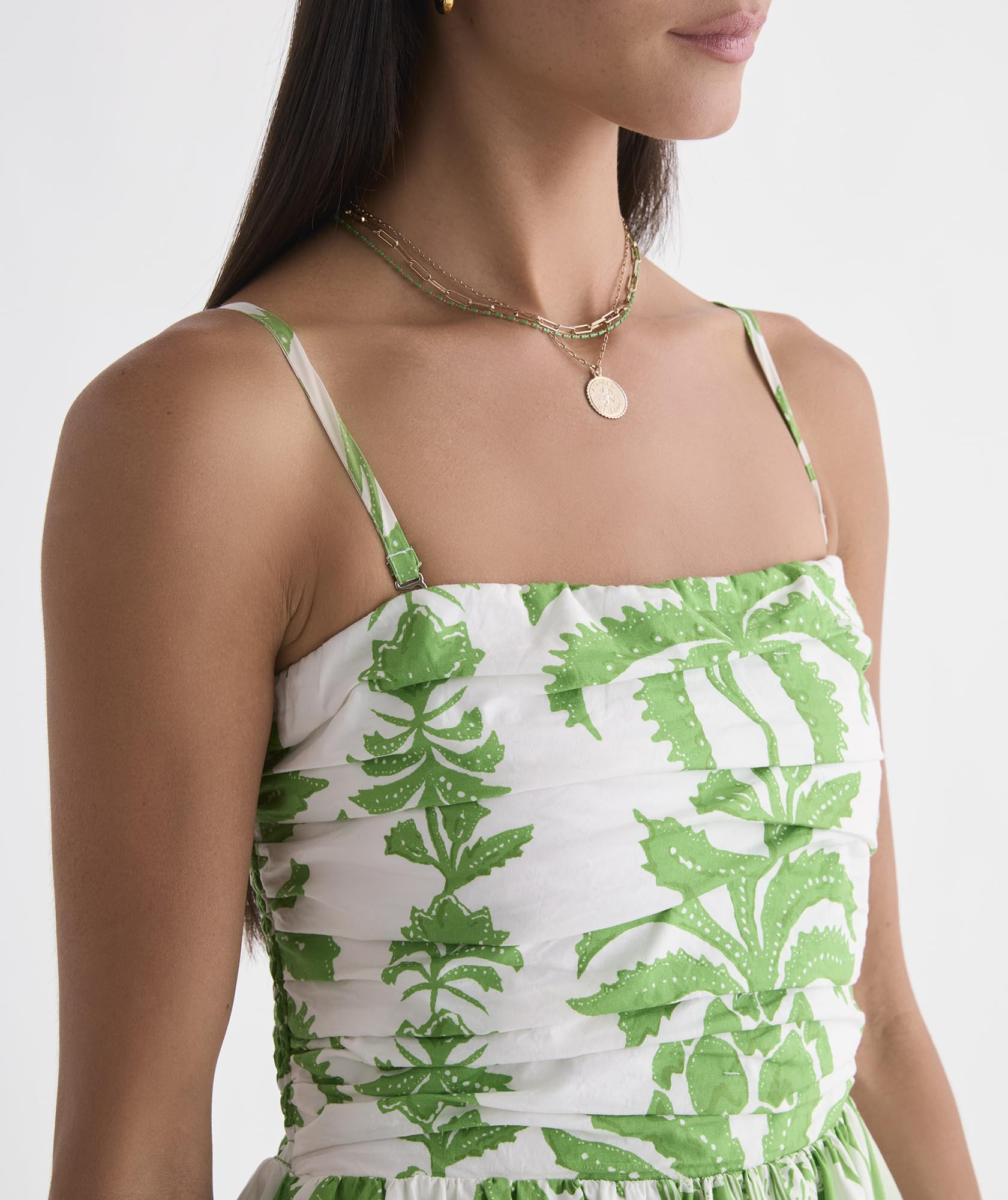 vineyard vines Katama Midi Dress, Pineapple Palm Print, L