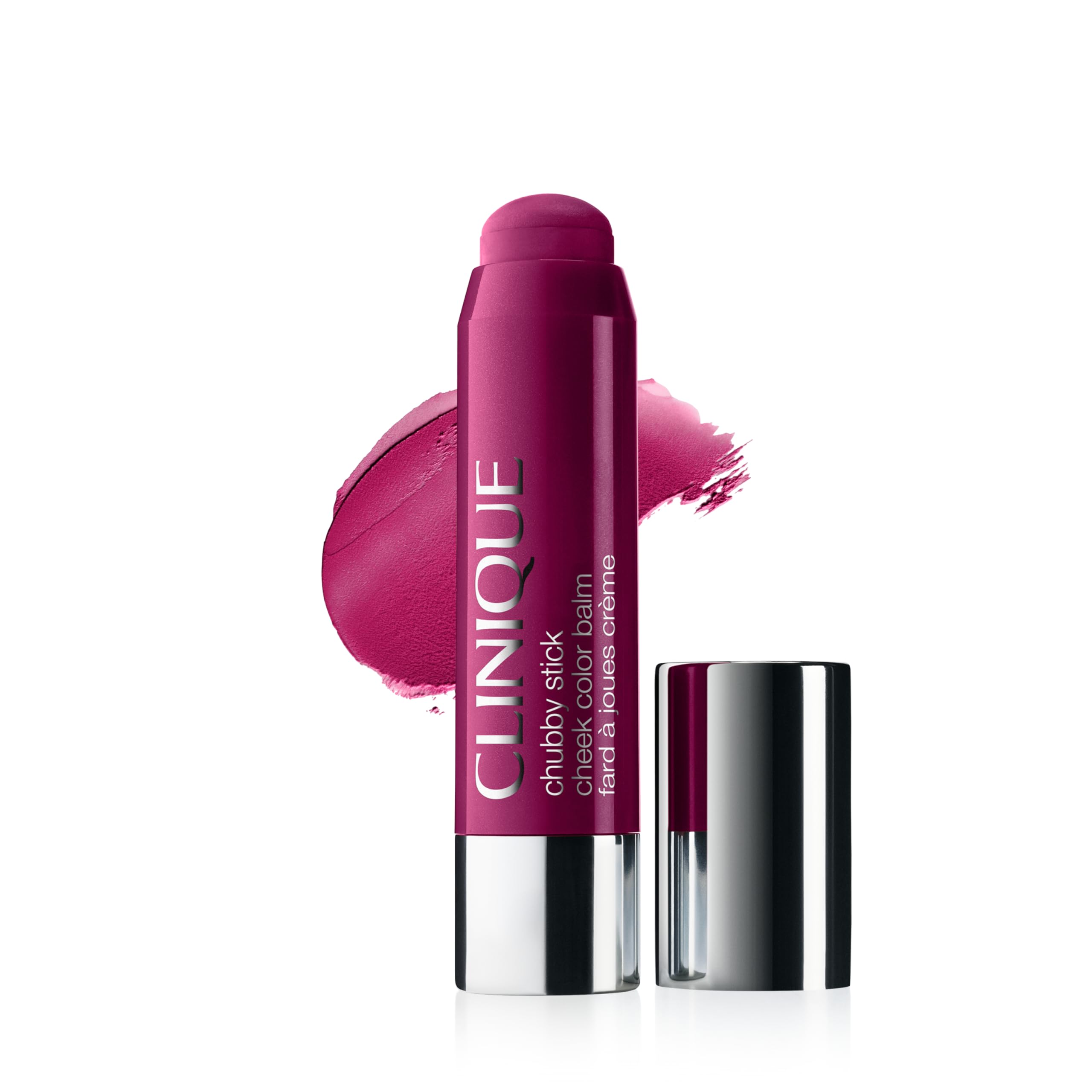 Clinique Chubby Cream Blush Stick Cheek Colour Balm | Blush For Cheeks | Long Lasting + Buildable | Create A Healthy Looking Glow | Perfect For Travel, Very Violet