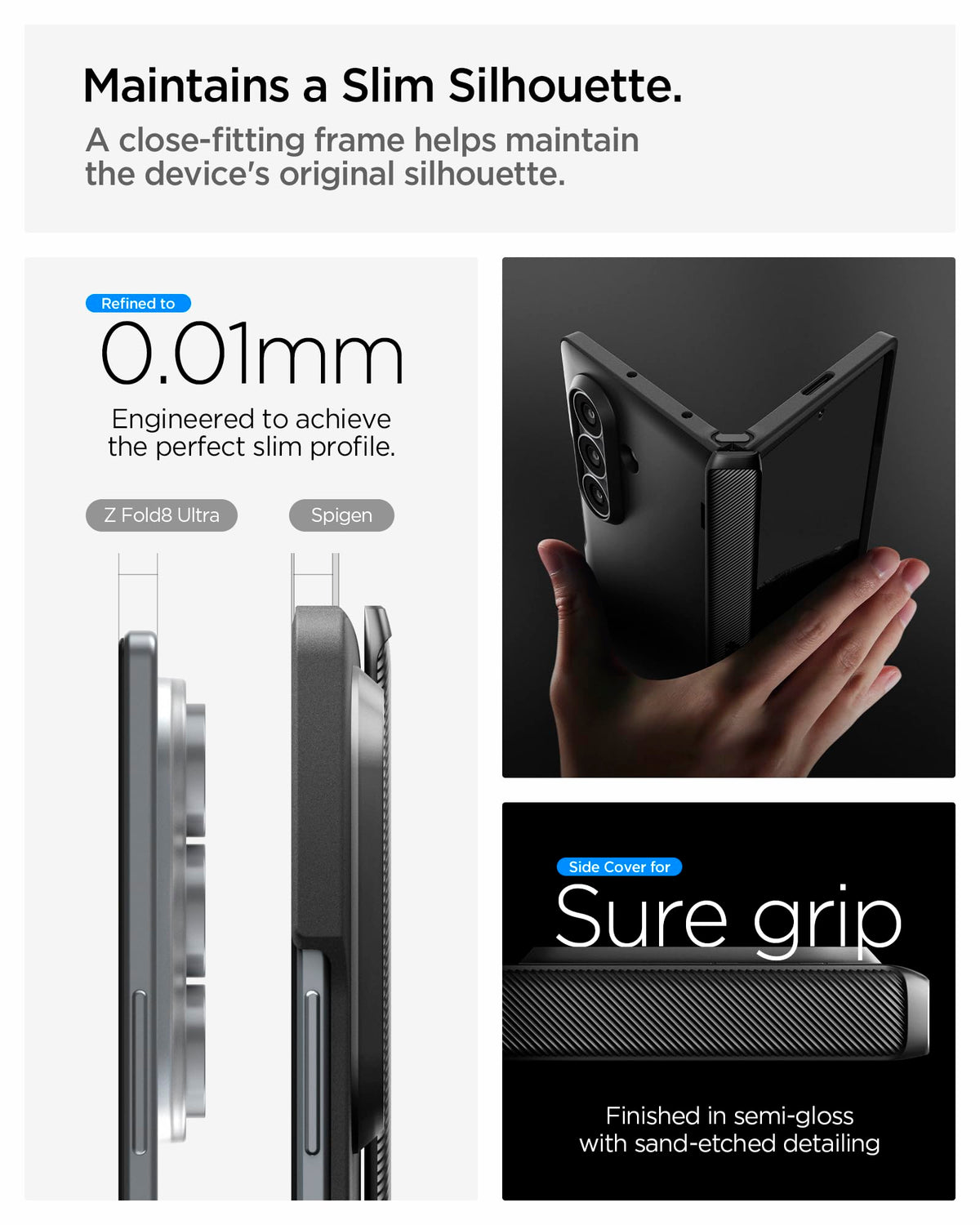Spigen Slim Armor Pro MagFit for Galaxy Z Fold 8 Ultra Case, Black
