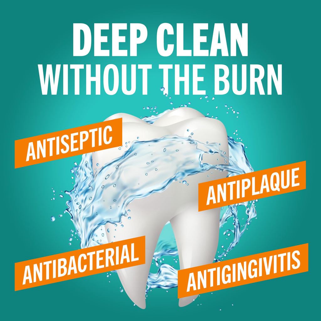 TheraBreath Deep Clean Mouthwash, Antiseptic Benefits, Fresh Mint Flavor, Dentist Formulated, Alcohol Free, 16 fl oz (Pack of 2)