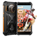 FOSSIBOT F101 Pro Rugged CallPhone Unlocked,15+128GB/1TB Storage Waterproof Phone,4G Dual SIM OTG Octa-core Smartphone,18W10600mAh 123dB Loud Volume Phone 5.45" 24MP+8MP Camera,2026 Orange