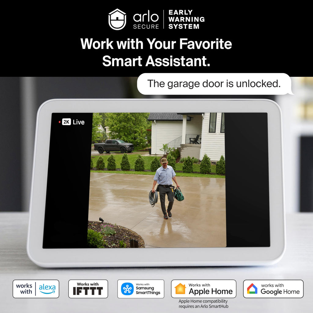 Arlo Video Doorbell 2K (2nd Gen, Latest Release), Wireless or Wired, Package Detection, Person & Vehicle Recognition, 1-Month Secure Plan, 2-Way Audio, Night Vision, Head to Toe Video View