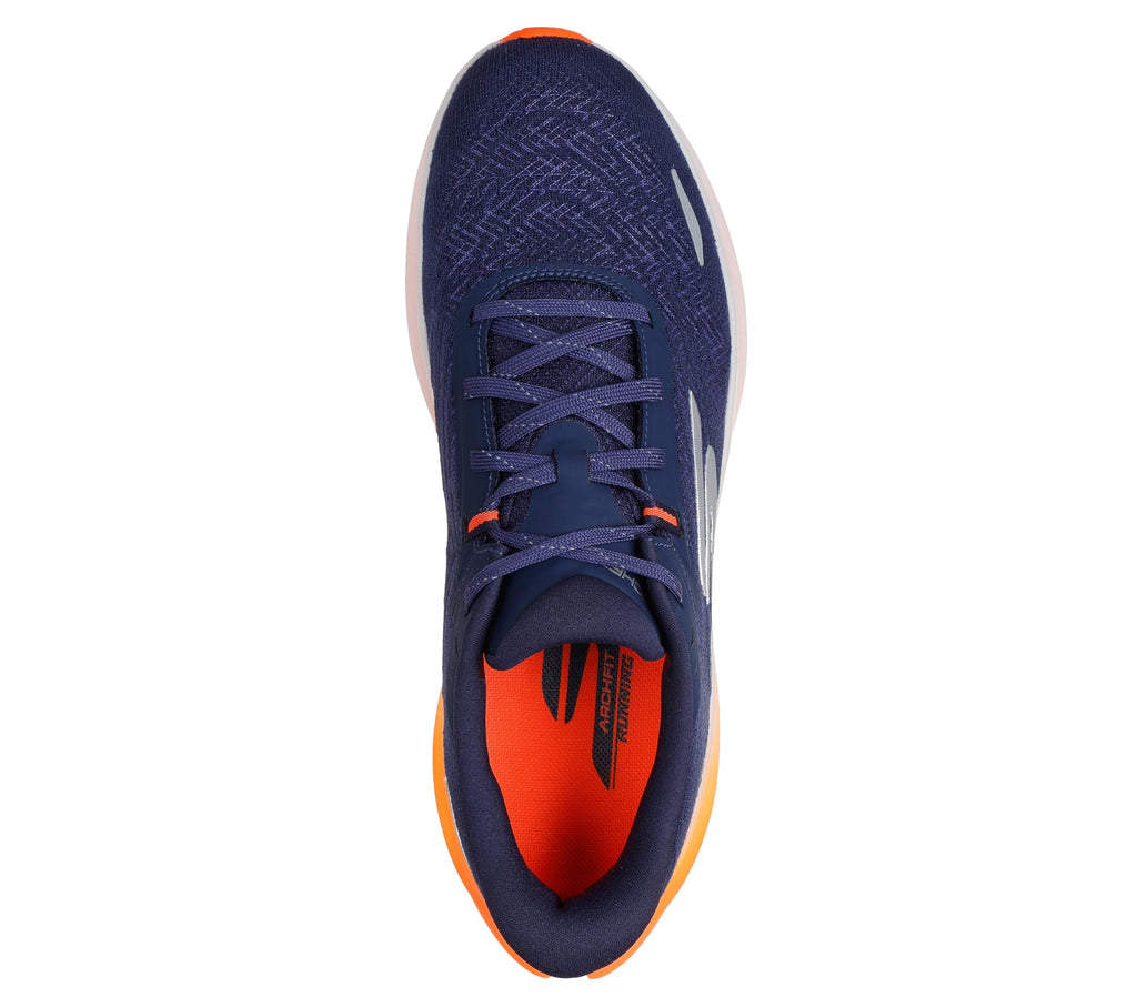 Skechers Men's Aero Spark Running Shoe, Navy/Orange, 8.5