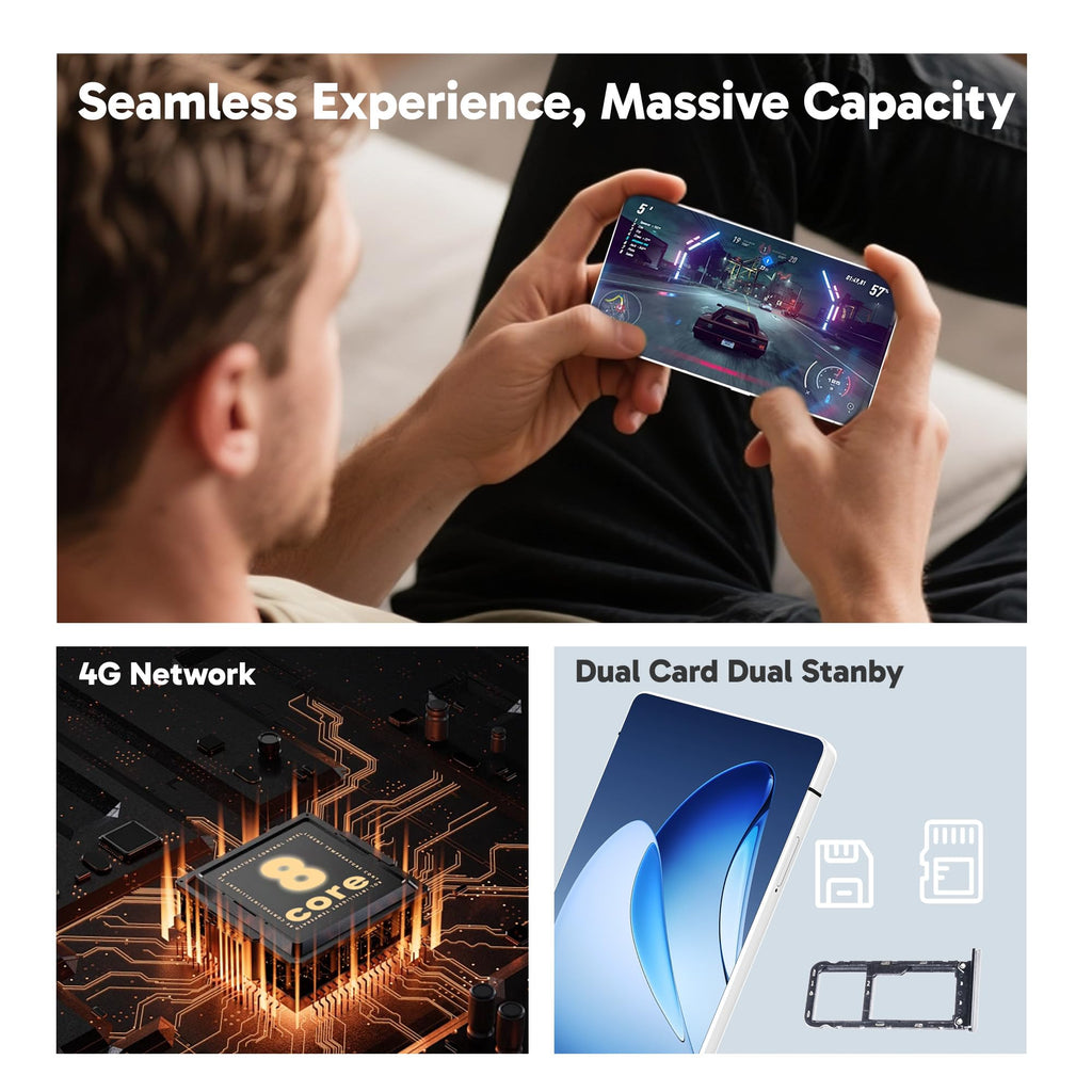 I25 Ultra Unlocked Cell Phone Built in Pen Smartphone 6.99" HD Screen Unlocked Phones, Android 14 Phone, 8G RAM+256GB, 48MP Camera, Battery 7000mAh, Dual SIM/Fingerprint Lock/Face ID/AI App(Sliver)