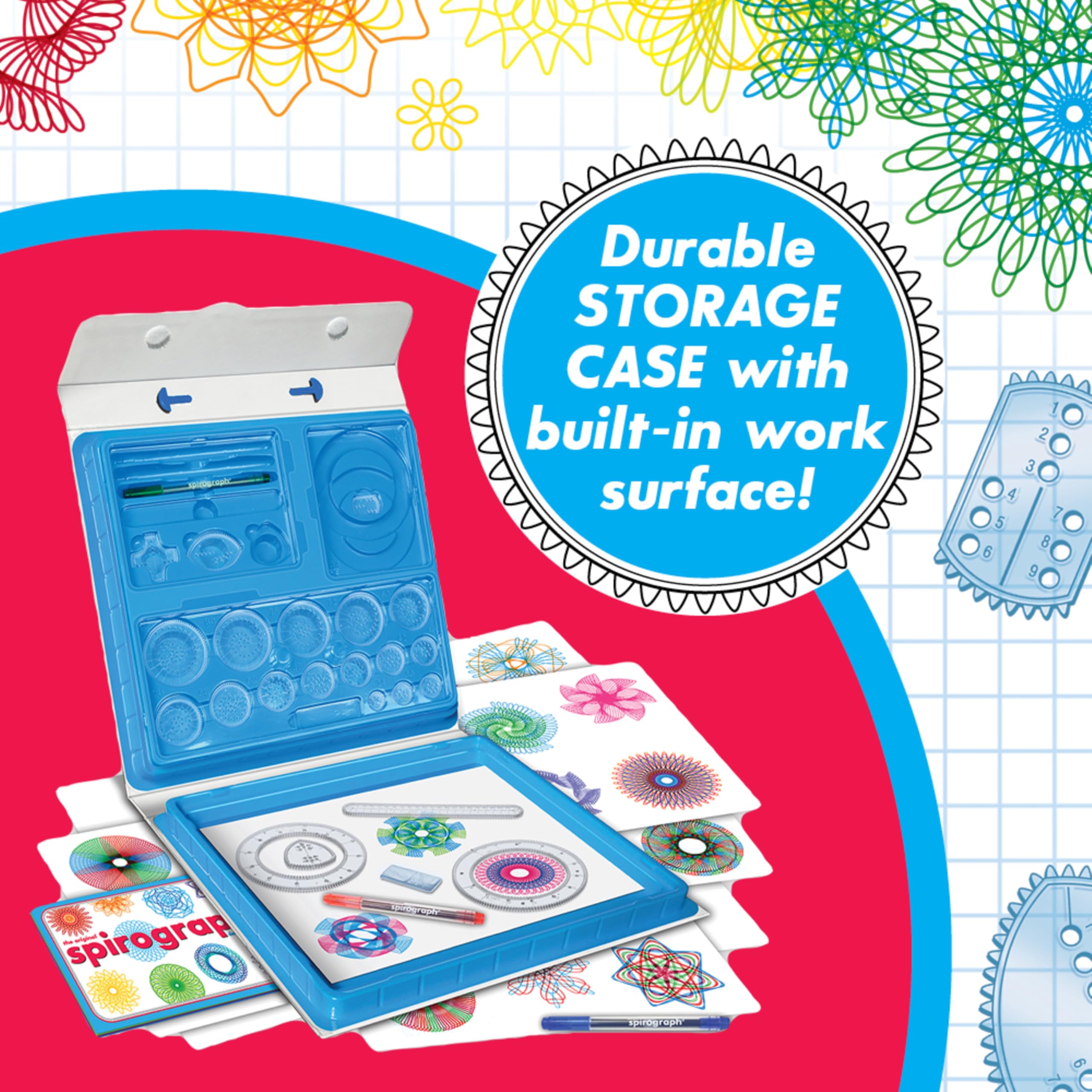 Spirograph — Deluxe Set — Spiral Art Drawing Kit — The Classic Way to Make Countless Amazing Designs — For Kids Ages 8+