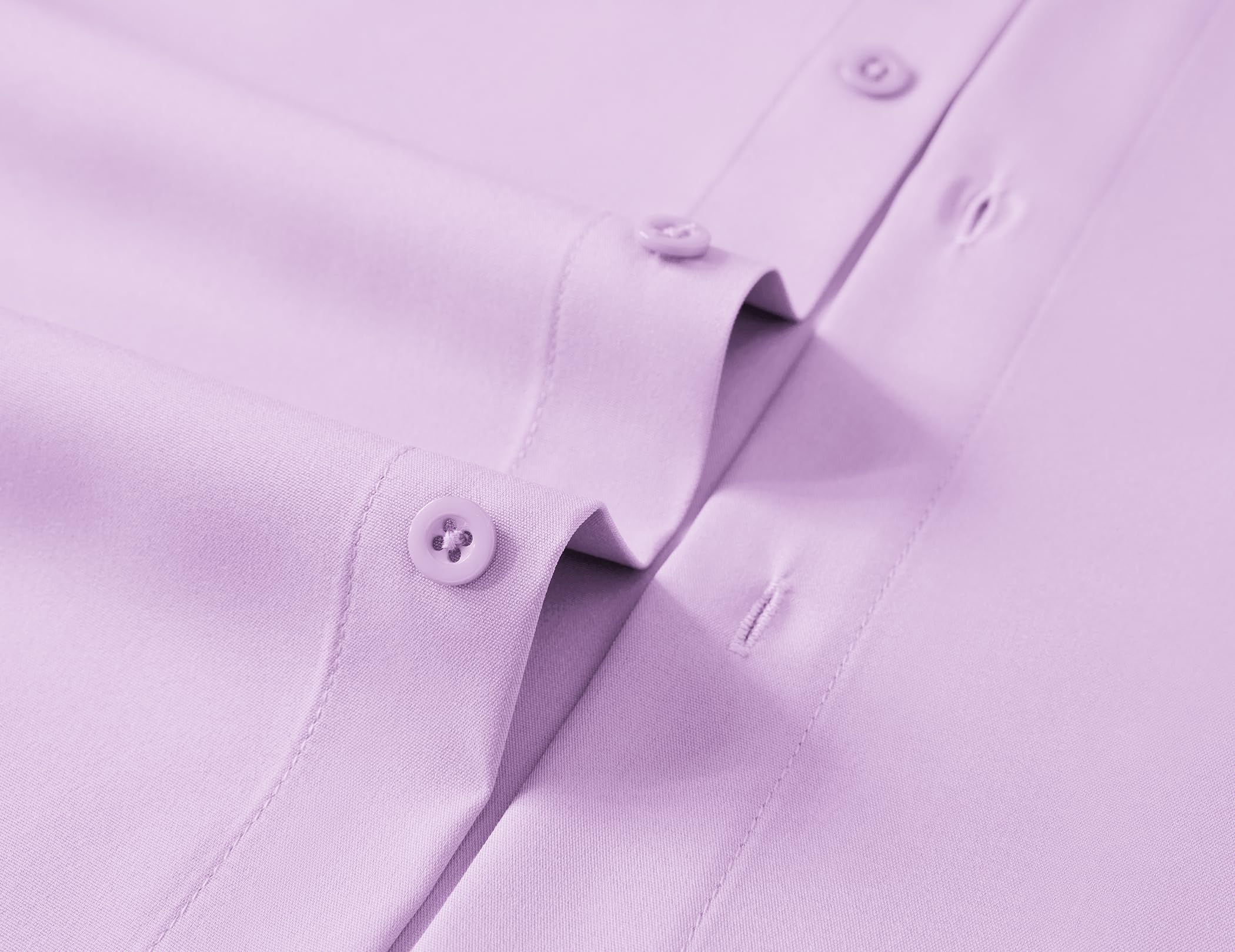 COOFNADY Big & Tall Button Down Shirts for Men Business Casual Short Sleeve Work Shirts Tops with Pockets 5 5X 5XL 5xlt Olive Lavender Light Purple Lilac