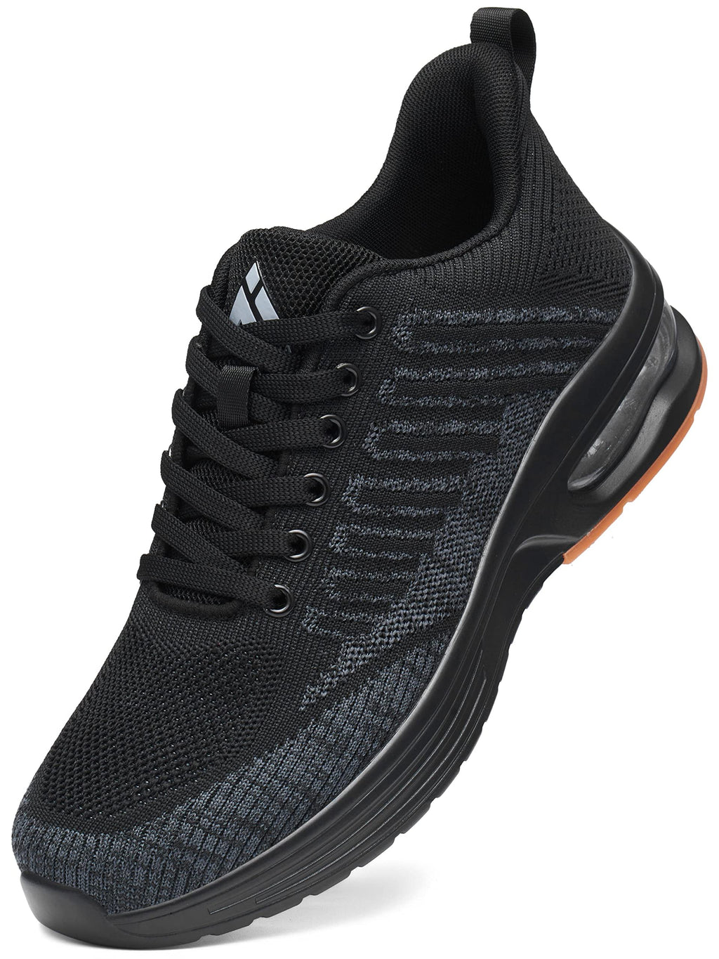 Mishansha Running Shoes for Men Sneakers Air Cushion Walking Shoes Comfortable Tennis Shoes Breathable Trail Running Shoes Black US 8