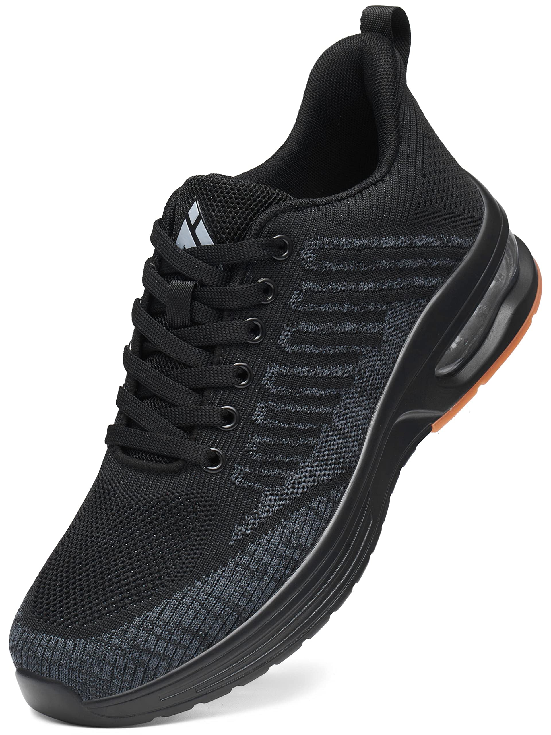 Mishansha Running Shoes for Men Sneakers Air Cushion Walking Shoes Comfortable Tennis Shoes Breathable Trail Running Shoes Black US 8