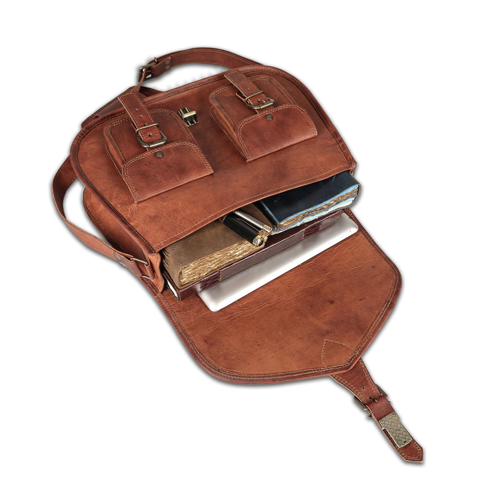 14 Inch Leather Purse Women Shoulder Bag Crossbody Satchel Ladies Tote Travel Purse Genuine Leather