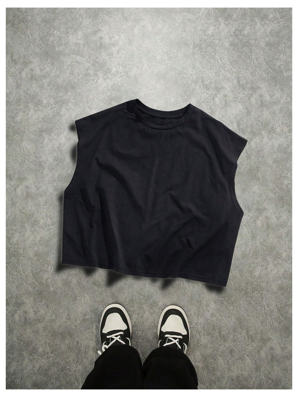 RoseSeek Men's Cap Sleeve Graphic Tees Crewneck Summer T Shirts Crop Tops Streetwear Black Red XX-Small