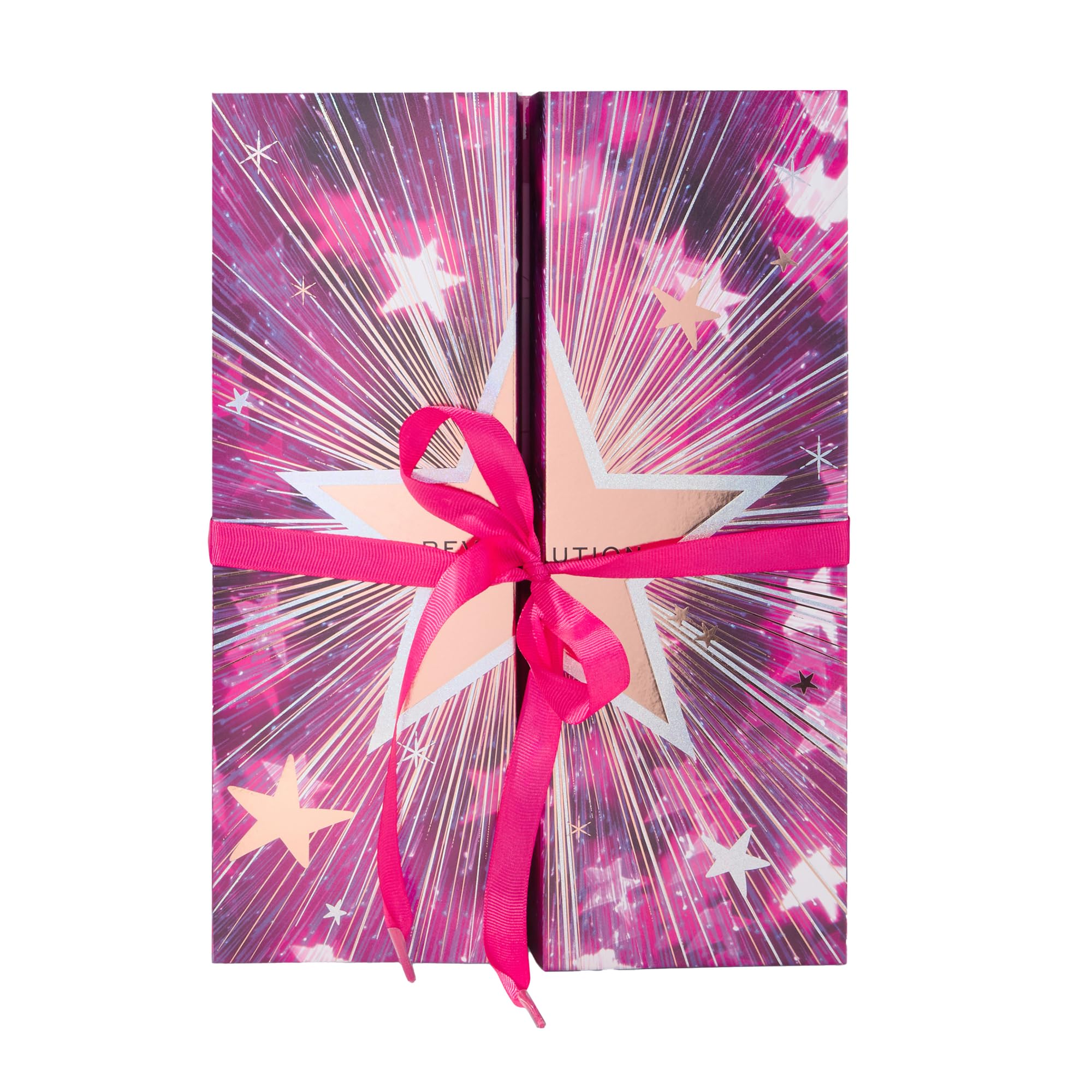Revolution Makeup Advent Calendar, 24-Piece Beauty Gift Set for Lips, Eyes, & Face, Features Essential Cosmetics & Tools, Vegan & Cruelty-Free