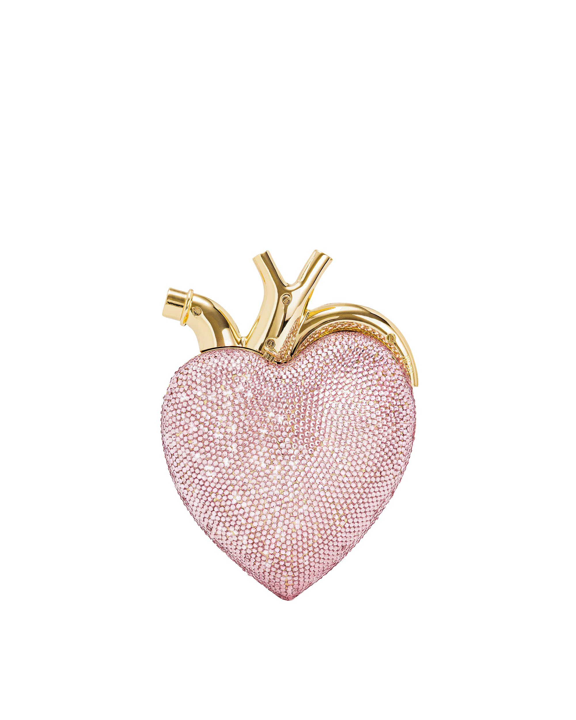 JW PEI Women's Maren Artificial Crystal Heart Shaped Bag - Pink