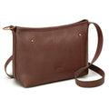 befen Genuine Leather Crossbody Bags for Women Brown Shoulder Bag Soft Leather Purse for Women Medium Size Shoulder Bag with 7 RFID Blocking Card Slot Hobo Crossbody Bags with Adjustable Strap