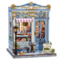 CUTEBEE Book Nook Kit - DIY Miniature House Bakery Patisserie Dollhouse Kit for Adults, Booknook Tiny House Bookshelf Decor 3D Wooden Puzzle, Gifts for Family, Friends (Sweet Marie)
